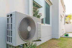 A recently installed residential HVAC system