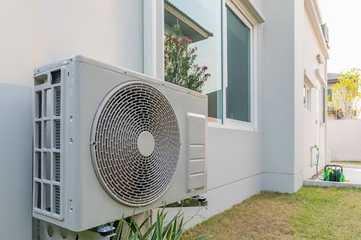 A recently installed residential HVAC system